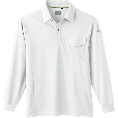 SOWA 50960 長袖ポロシャツ(胸ポケット付