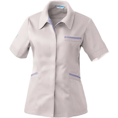 桑和 422 レディース半袖スモック ローズウッド