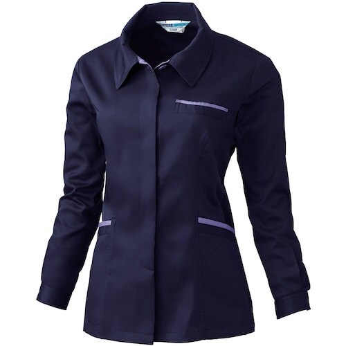 桑和 424 レディース長袖スモック ネイビー 3