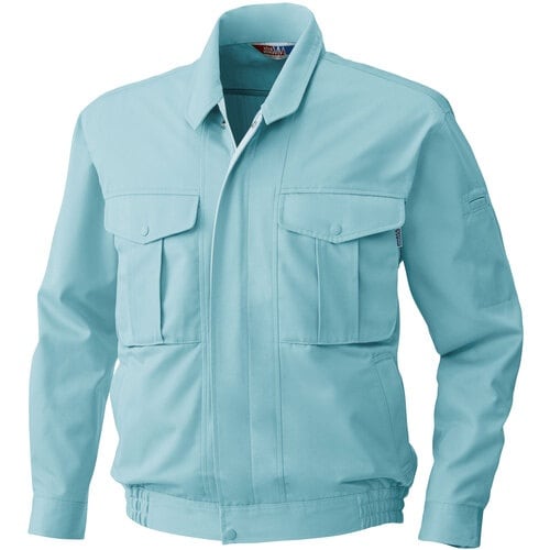 桑和 4113 長袖ブルゾン パウダーブルー 3L