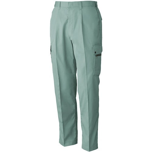 桑和 VA458 ワンタックカーゴパンツ モスグリ