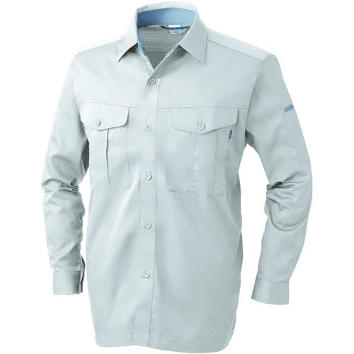 桑和 EC425 長袖シャツ シルバーグレー L