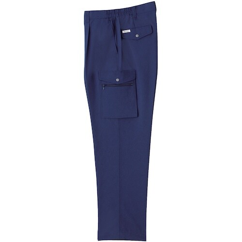 桑和 VA958 ワンタックカーゴパンツ ネイビー