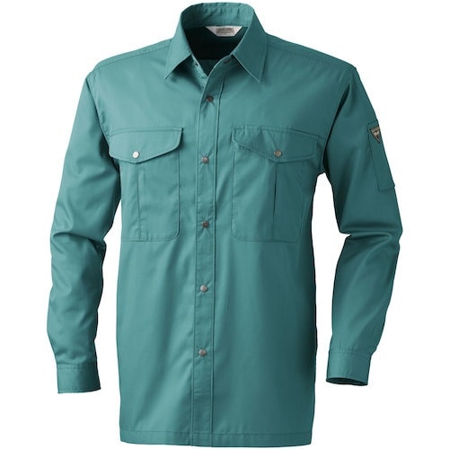 桑和 VA455 長袖シャツ ケンブリッヂブルー