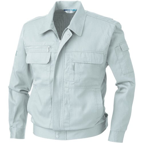 桑和 EC423 長袖ブルゾン シルバーグレー S