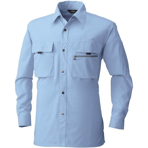 桑和 485 長袖シャツ サックス 4L