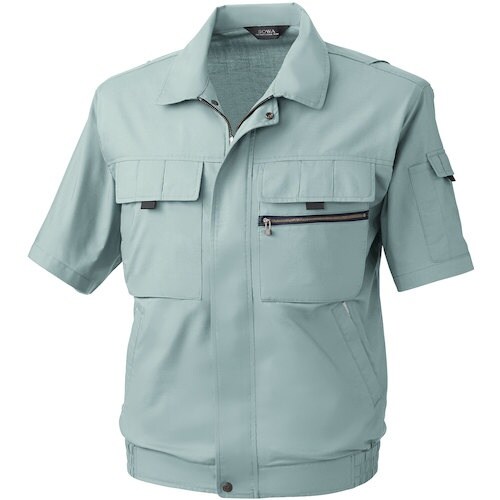 桑和 481 半袖ブルゾン モスグリーン 4L