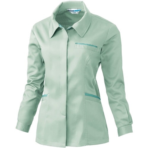 桑和 424 レディース長袖スモック モスグリーン