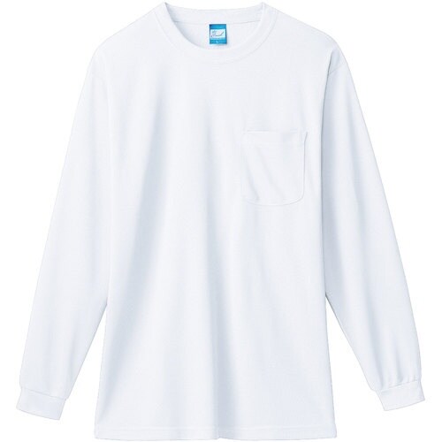 桑和 50122 長袖Tシャツ(胸ポケット付き)