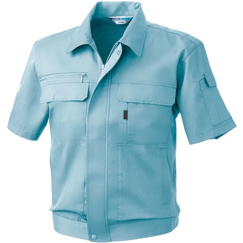 桑和 EC421 半袖ブルゾン パウダーブルー 3