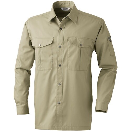 桑和 VA455 長袖シャツ マスタード 6L