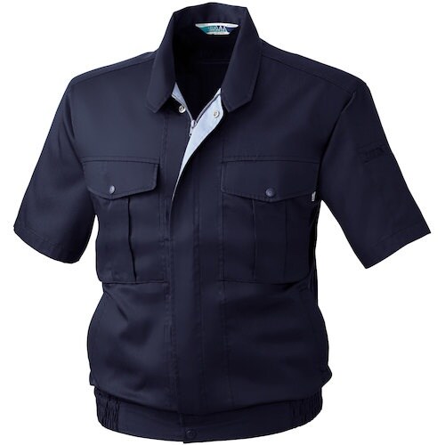 桑和 VA411 半袖ブルゾン ネイビー M