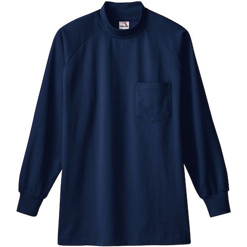 桑和 0058 長袖ハイネックTシャツ(胸ポケット