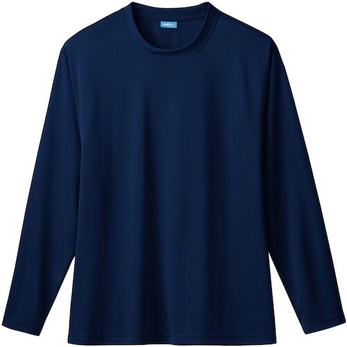 桑和 50382 長袖Tシャツ ネイビー LL