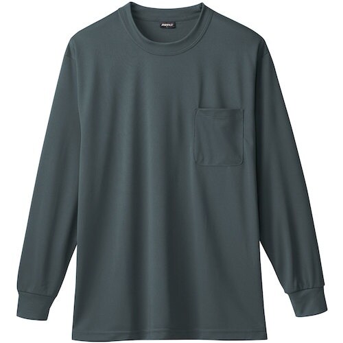 桑和 50384 長袖Tシャツ(胸ポケット付き)