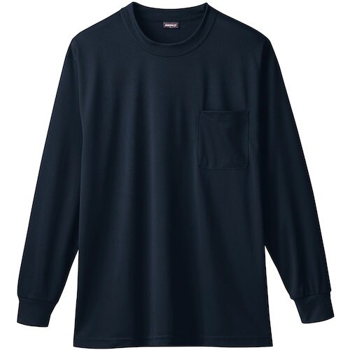 桑和 50384 長袖Tシャツ(胸ポケット付き)