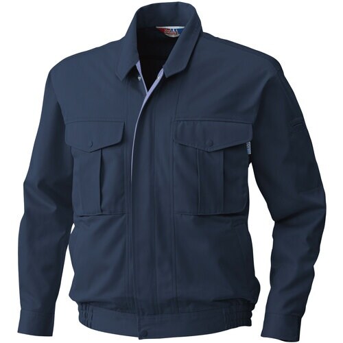 桑和 4113 長袖ブルゾン ネイビー 3L