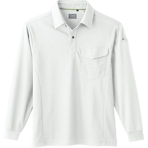 SOWA 50960 長袖ポロシャツ(胸ポケット付