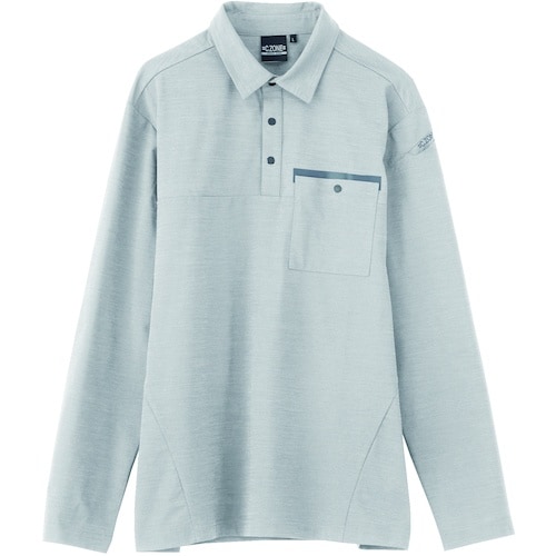 XEBEC 長袖ポロシャツ6675−22−S シル