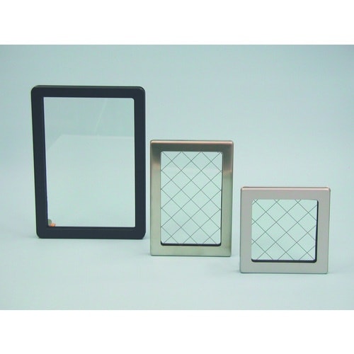 SHINOHARA 鋼板製計器用窓枠ステン強化ガラ