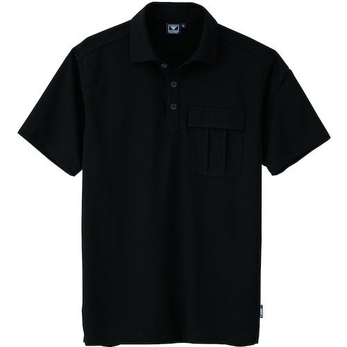 XEBEC 半袖ポロシャツ6042−90−S クロ