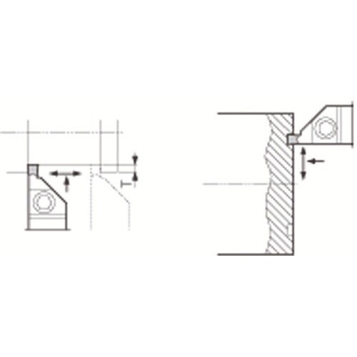 京セラ 外径溝入れ・端面溝入れ加工用ホルダ KGM