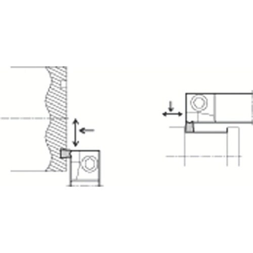 京セラ 外径溝入れ・端面溝入れ加工用ホルダ KGM
