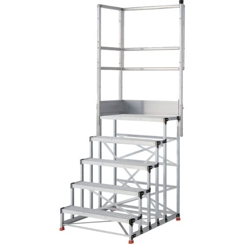 TRUSCO アルミ製作業用踏台 グレーチングタイ