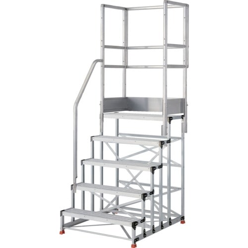 TRUSCO アルミ製作業用踏台 グレーチングタイ