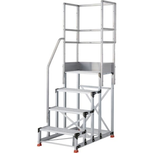 TRUSCO アルミ製作業用踏台 グレーチングタイ