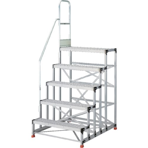 TRUSCO アルミ製作業用踏台 グレーチングタイ