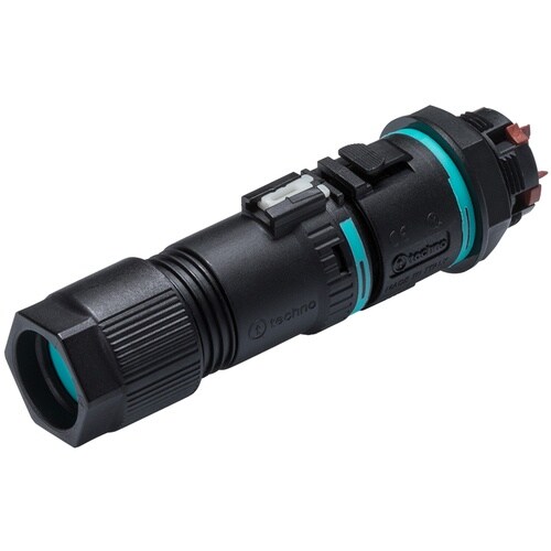 タカチ ワンタッチ接続式パネルマウント防水コネクタ