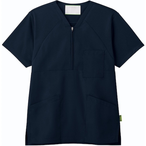 FOLK ジップアップスクラブ ダークネイビー S