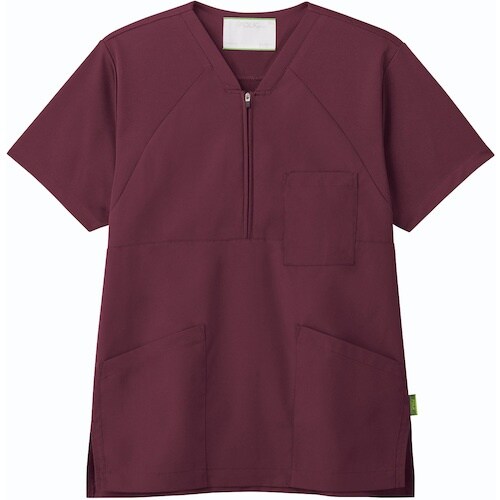 FOLK ジップアップスクラブ バーガンディ 4L