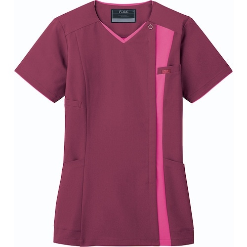 FOLK レディスジップスクラブ バーガンディ L