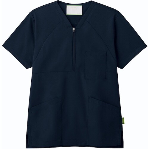 FOLK ジップアップスクラブ ダークネイビー S