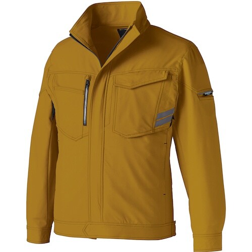 クロダルマ 長袖ジャンパー ブラウンキャメル 3L