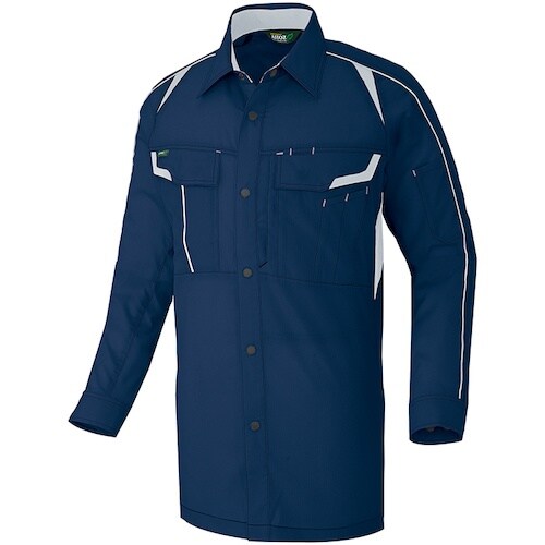 アイトス 長袖ストレッチシャツ(エコワーカーストレ