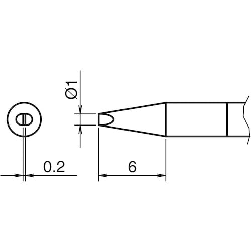 白光 こて先 0.1I型