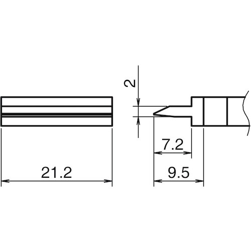 白光 こて先 スパチュラ 21.2