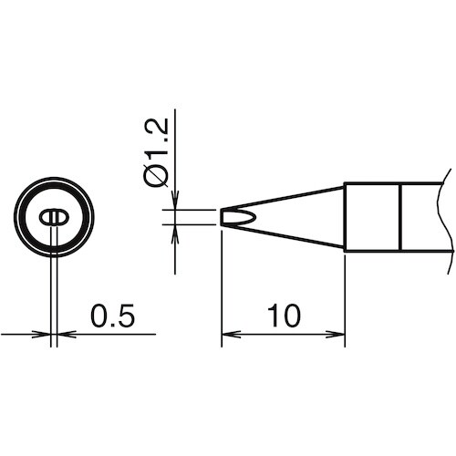 白光 こて先 1.2D型