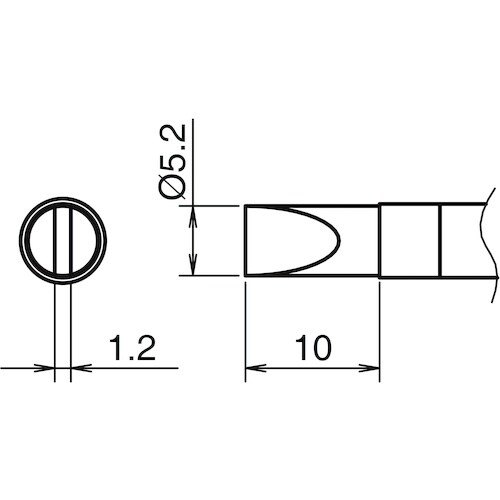 白光 こて先 5.2D型