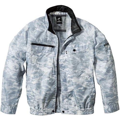 クロダルマ 迷彩長袖ジャンパー シルバーメイサイ