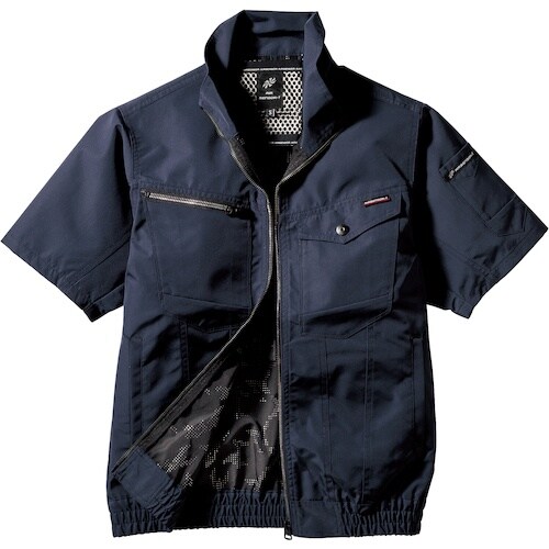 クロダルマ 半袖ジャンパー ネイビー LL