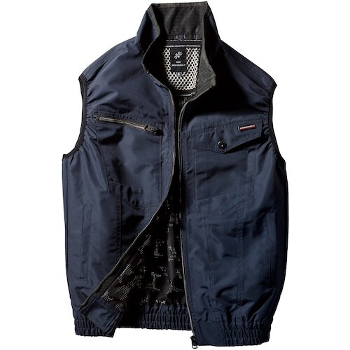 クロダルマ ベスト ネイビー LL