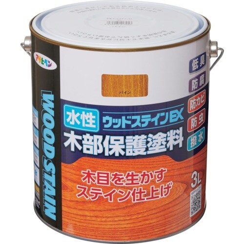 アサヒペン 水性ウッドステインEX 3L パイン
