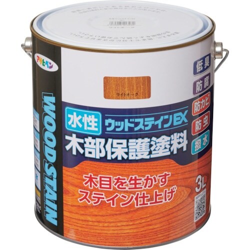アサヒペン 水性ウッドステインEX 3L ライトオ