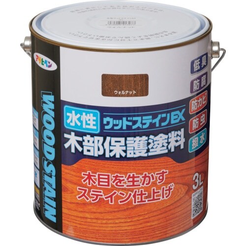 アサヒペン 水性ウッドステインEX 3L ウォルナ