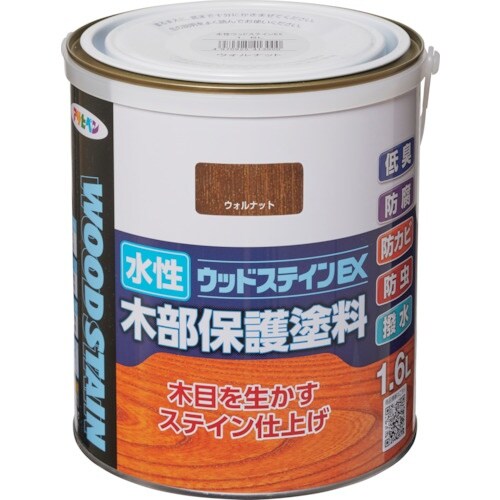 アサヒペン 水性ウッドステインEX 1.6L ウォ