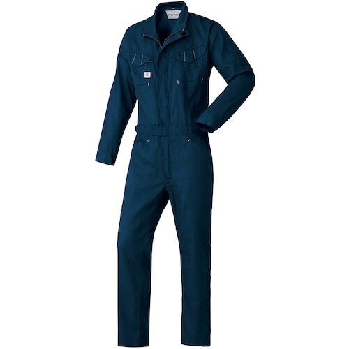 AUTO−BI つなぎ服−001ネイビーブルー M